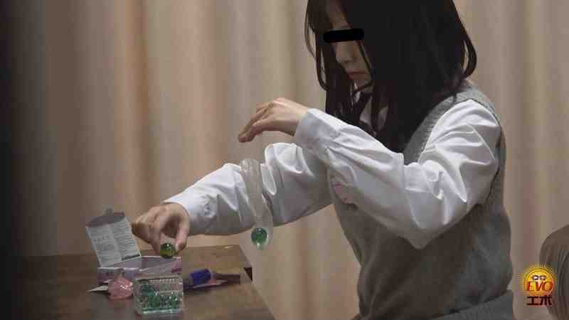 女学生 手作り玩具オナニー